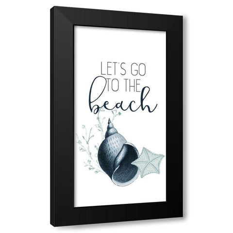 Sea Blues 5 Black Modern Wood Framed Art Print with Double Matting by Allen, Kimberly