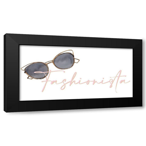 Fashionista 1 Black Modern Wood Framed Art Print by Allen, Kimberly
