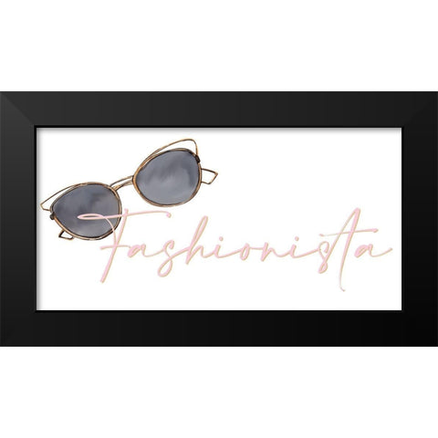 Fashionista 1 Black Modern Wood Framed Art Print by Allen, Kimberly