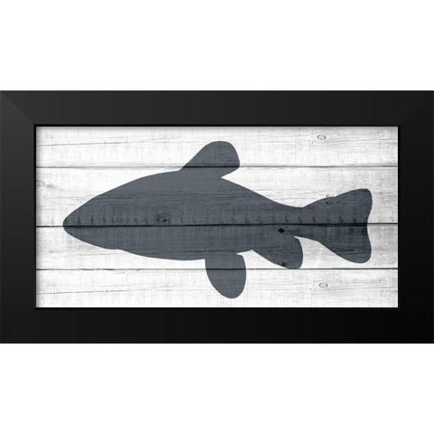 Lake House 1 Black Modern Wood Framed Art Print by Allen, Kimberly