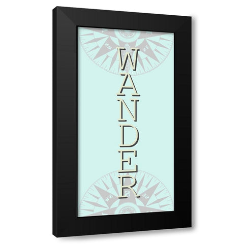Minty 12 Black Modern Wood Framed Art Print by Allen, Kimberly