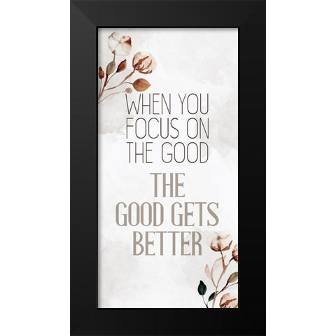 The Good Black Modern Wood Framed Art Print by Allen, Kimberly