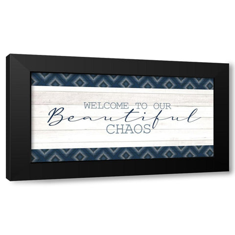 Beautiful Chaos Black Modern Wood Framed Art Print with Double Matting by Allen, Kimberly