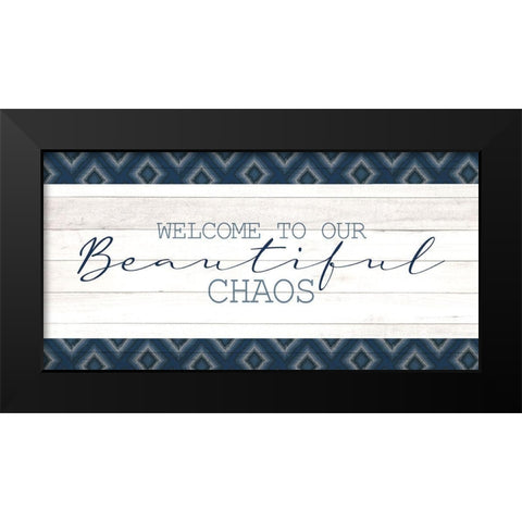 Beautiful Chaos Black Modern Wood Framed Art Print by Allen, Kimberly
