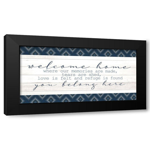 You Belong Here Black Modern Wood Framed Art Print by Allen, Kimberly