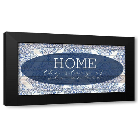 Home Story Black Modern Wood Framed Art Print with Double Matting by Allen, Kimberly