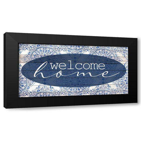 Welcome Home Black Modern Wood Framed Art Print by Allen, Kimberly