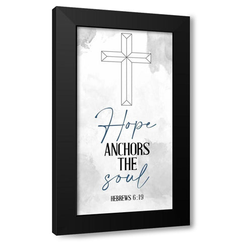 Faith Hope 2 Black Modern Wood Framed Art Print with Double Matting by Allen, Kimberly