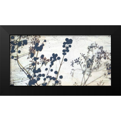 Dried Flowers Black Modern Wood Framed Art Print by Allen, Kimberly