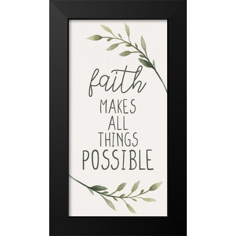 Watercolor Sage 6 Black Modern Wood Framed Art Print by Allen, Kimberly