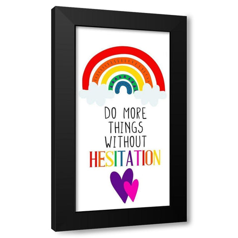 Do More Black Modern Wood Framed Art Print by Allen, Kimberly