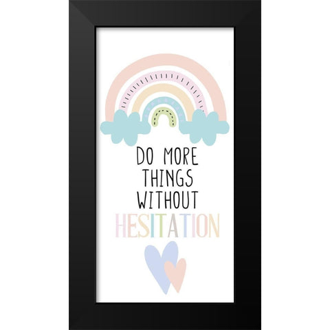 Do More Things v1 Black Modern Wood Framed Art Print by Allen, Kimberly