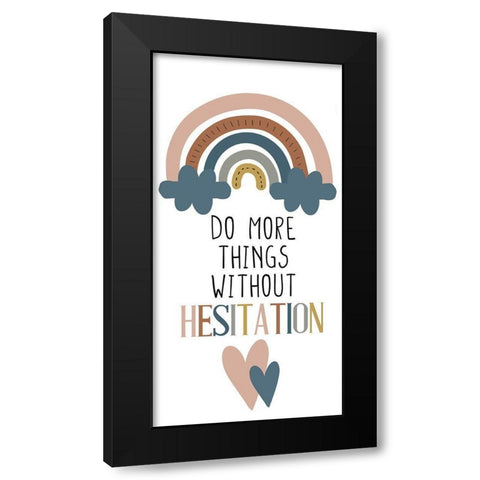 Do More Things v2 Black Modern Wood Framed Art Print with Double Matting by Allen, Kimberly