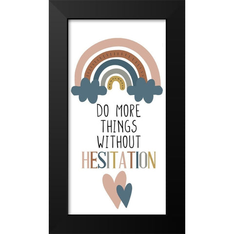 Do More Things v2 Black Modern Wood Framed Art Print by Allen, Kimberly