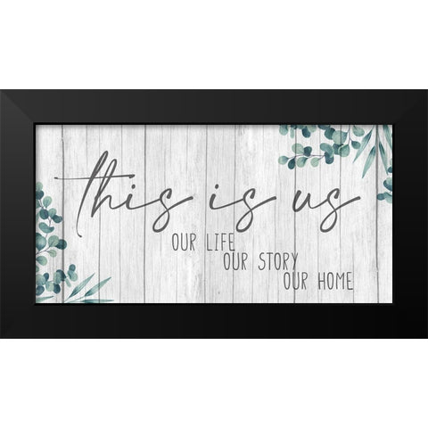 Our Panel v2 Black Modern Wood Framed Art Print by Allen, Kimberly