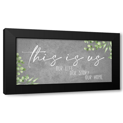 Our Black Modern Wood Framed Art Print by Allen, Kimberly