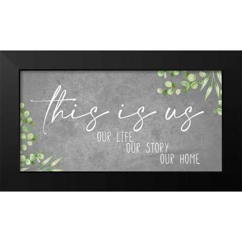 Our Black Modern Wood Framed Art Print by Allen, Kimberly