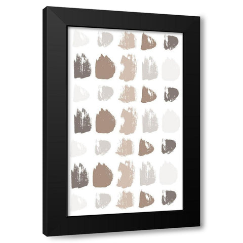 Paint Daubs 1 Black Modern Wood Framed Art Print by Allen, Kimberly