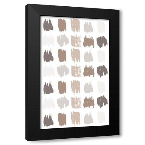 Paint Daubs 2 Black Modern Wood Framed Art Print with Double Matting by Allen, Kimberly