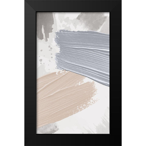Strokes 1 Black Modern Wood Framed Art Print by Allen, Kimberly