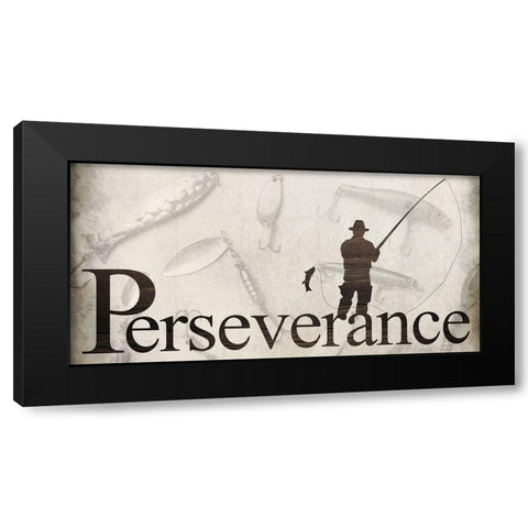 Perseverance Black Modern Wood Framed Art Print with Double Matting by Allen, Kimberly