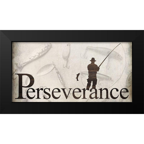 Perseverance Black Modern Wood Framed Art Print by Allen, Kimberly