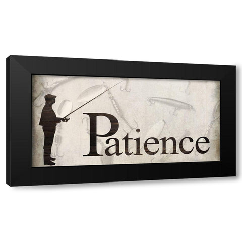 Patience Black Modern Wood Framed Art Print by Allen, Kimberly