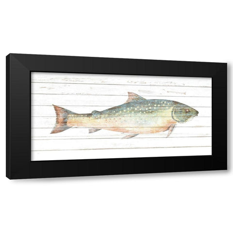 Trout 2 Black Modern Wood Framed Art Print with Double Matting by Allen, Kimberly