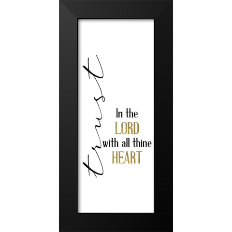 All Trusting Black Modern Wood Framed Art Print by Allen, Kimberly