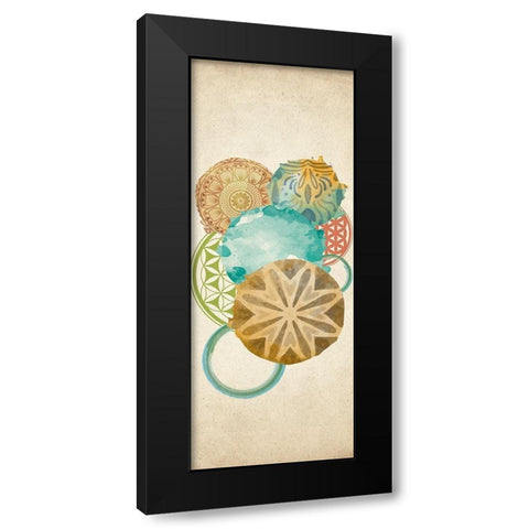 Circled 1 Black Modern Wood Framed Art Print by Allen, Kimberly