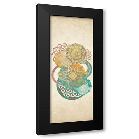Circled 2 Black Modern Wood Framed Art Print by Allen, Kimberly
