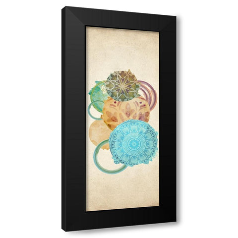 Circled 3 Black Modern Wood Framed Art Print by Allen, Kimberly