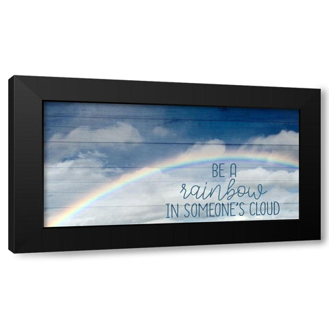 Be A Rainbow Black Modern Wood Framed Art Print with Double Matting by Allen, Kimberly