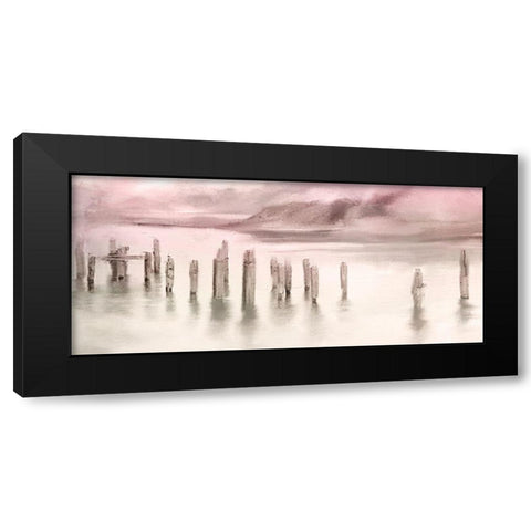 Broken Pier Sunset Black Modern Wood Framed Art Print by Allen, Kimberly