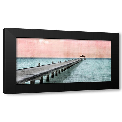 Paradise Pink Black Modern Wood Framed Art Print with Double Matting by Allen, Kimberly