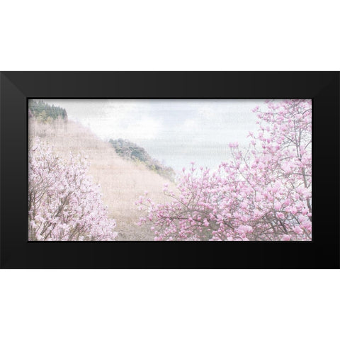 Hillside Pink Black Modern Wood Framed Art Print by Allen, Kimberly