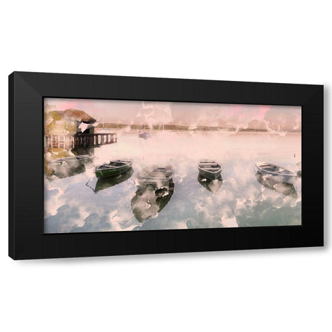 Day On The Lake Black Modern Wood Framed Art Print with Double Matting by Allen, Kimberly