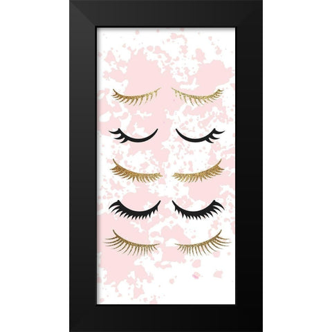 Lashes Black Modern Wood Framed Art Print by Allen, Kimberly