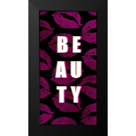 Beauty Black Modern Wood Framed Art Print by Allen, Kimberly