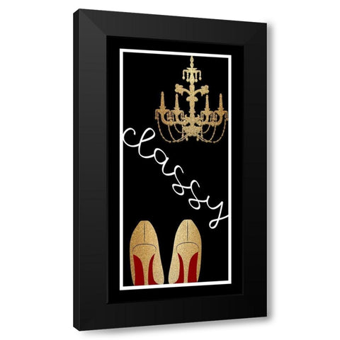 Classy Black Modern Wood Framed Art Print with Double Matting by Allen, Kimberly