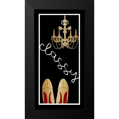 Classy Black Modern Wood Framed Art Print by Allen, Kimberly