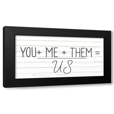 You Me Them Black Modern Wood Framed Art Print by Allen, Kimberly