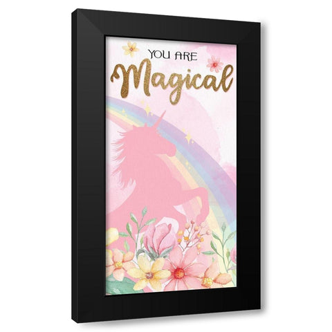 You are Magic 1 v2 Black Modern Wood Framed Art Print by Allen, Kimberly