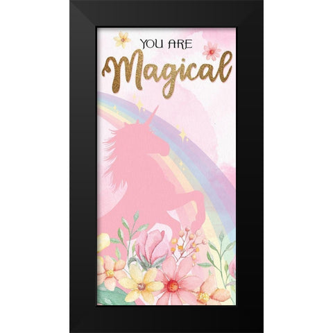 You are Magic 1 v2 Black Modern Wood Framed Art Print by Allen, Kimberly