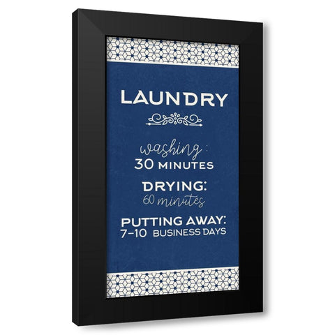 Business Days Black Modern Wood Framed Art Print by Allen, Kimberly