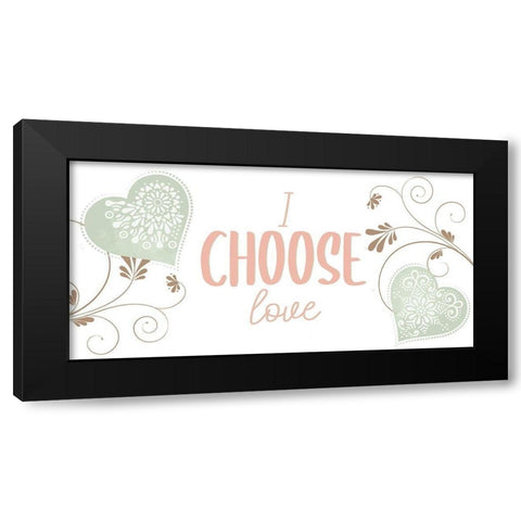 My Heart 3 Black Modern Wood Framed Art Print with Double Matting by Allen, Kimberly