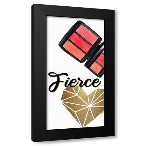 Diva 2 Black Modern Wood Framed Art Print with Double Matting by Allen, Kimberly