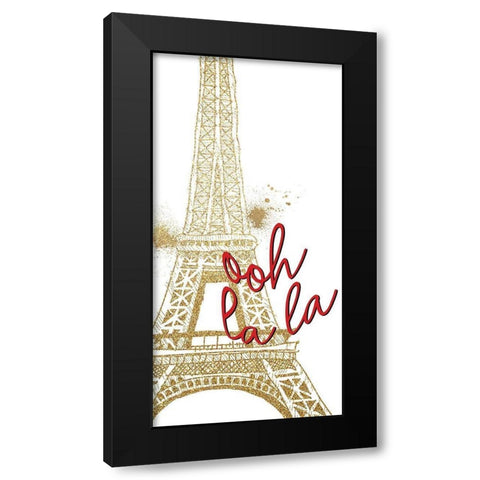 I Love Paris 3 V2 Black Modern Wood Framed Art Print by Allen, Kimberly