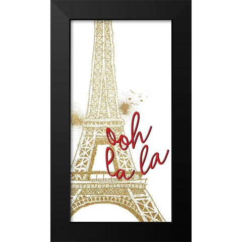 I Love Paris 3 V2 Black Modern Wood Framed Art Print by Allen, Kimberly