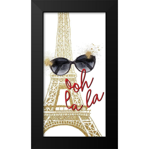I Love Paris 3 Black Modern Wood Framed Art Print by Allen, Kimberly
